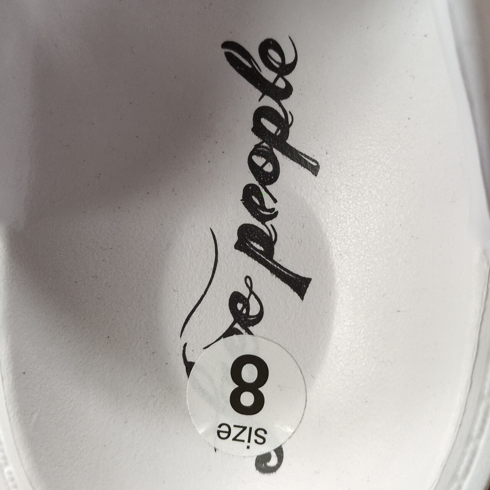 Free People Karlie Buckle Clogs White Size 8 - Picture 8 of 9